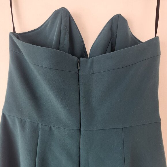 Lovers & Friends Rivera Dress Teal Green Asymmetric Bridesmaids Dress Cocktail S - Picture 4 of 8